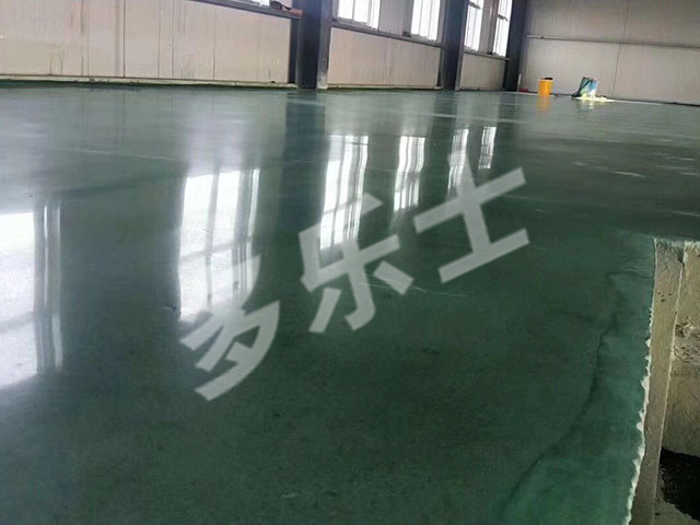 宝马配件工厂固化剂染色地坪